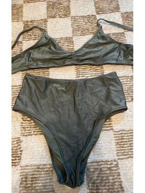 Aerie ribbed swim suit bikini medium